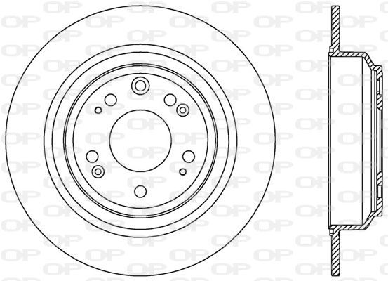 OPEN PARTS Тормозной диск BDR2551.10